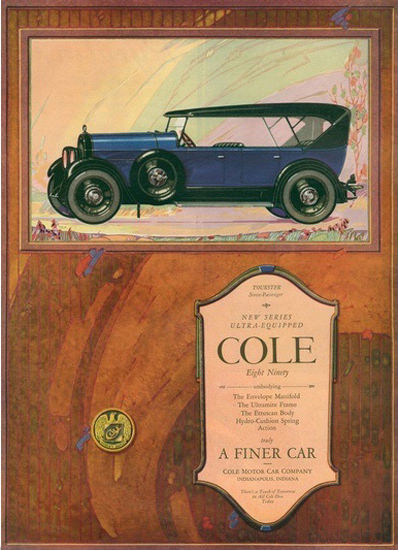 Cole Eight Ninety Auto Indianapolis Indiana | Vintage Cars 1891-1970