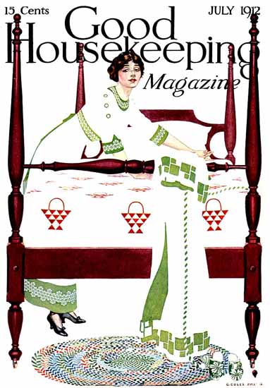 Coles Phillips Good Housekeeping July 1912 Copyright Sex Appeal | Sex Appeal Vintage Ads and Covers 1891-1970