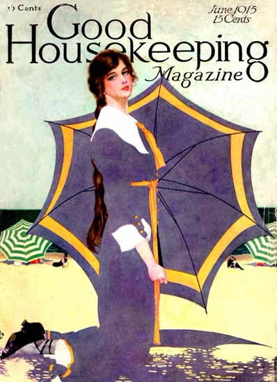 Coles Phillips Good Housekeeping June 1915 Copyright C | 200 Coles Phillips Magazine Covers and Ads 1908-1927