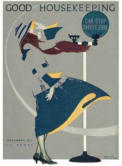 Coles Phillips Good Housekeeping November 1917 Copyright Sex Appeal | Sex Appeal Vintage Ads and Covers 1891-1970