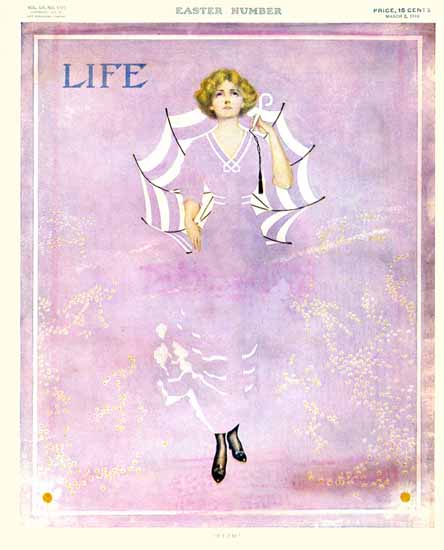 Coles Phillips Life Humor Magazine 1910-03-03 Copyright | Life Magazine Graphic Art Covers 1891-1936