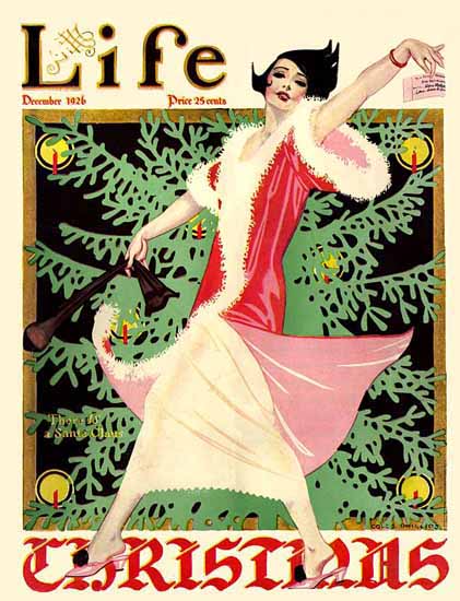 Coles Phillips Life Magazine It IS Santa Claus 1926-12-23 Copyright C | 200 Coles Phillips Magazine Covers and Ads 1908-1927