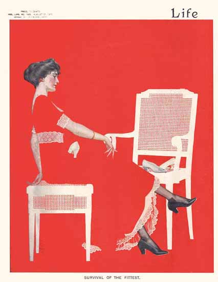 Coles Phillips Life Magazine The Fittest 1911-08-31 Copyright C | 200 Coles Phillips Magazine Covers and Ads 1908-1927