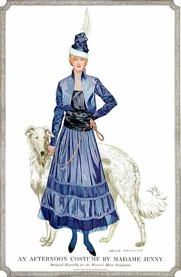 Coles Phillips Madame Jenny Afternoon Costume 1915 C | 200 Coles Phillips Magazine Covers and Ads 1908-1927