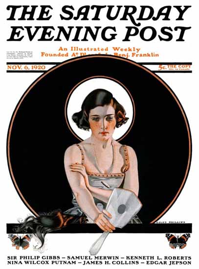 Coles Phillips Saturday Evening Post 1920_11_06 | The Saturday Evening Post Graphic Art Covers 1892-1930