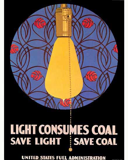 Coles Phillips US Fuel Admin Save Light Save Coal C | 200 Coles Phillips Magazine Covers and Ads 1908-1927