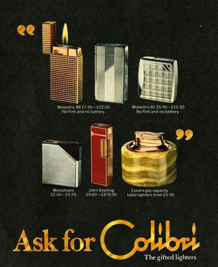 Colibri Lighters Ask For | Vintage Ad and Cover Art 1891-1970