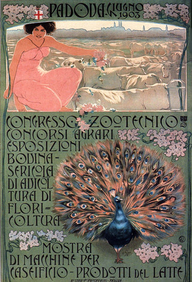 Congresso Zootecnico Padova 1903 Italy Italia | Sex Appeal Vintage Ads and Covers 1891-1970