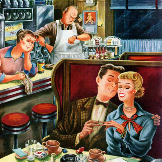 Constantin Alajalov Saturday Evening Post 1950_07_15 Copyright crop | Best of 1950s Ad and Cover Art