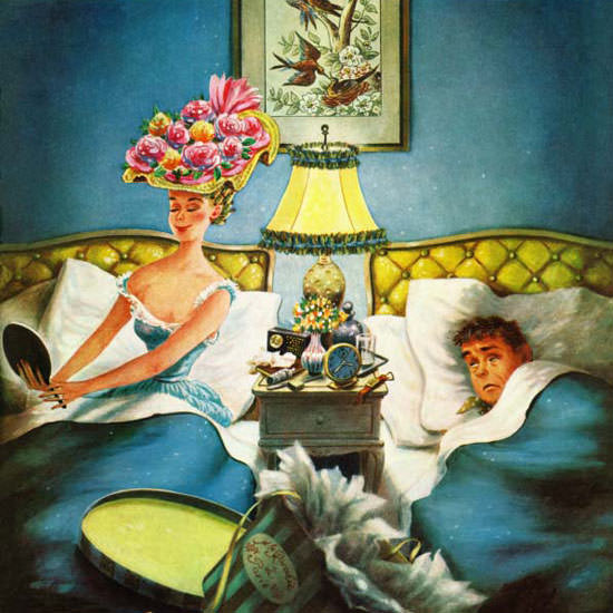 Constantin Alajalov Saturday Evening Post 1957_04_13 Copyright crop | Best of 1950s Ad and Cover Art