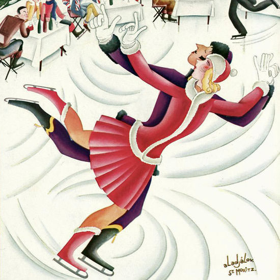 Constantin Alajalov The New Yorker 1930_01_18 Copyright crop | Best of 1930s Ad and Cover Art