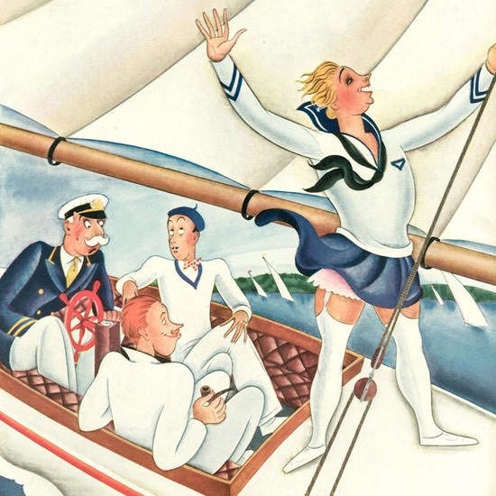 Constantin Alajalov The New Yorker 1930_07_12 Copyright crop | Best of 1930s Ad and Cover Art