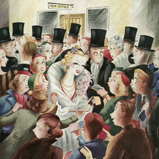 Constantin Alajalov The New Yorker 1936_10_24 Copyright crop | Best of Vintage Cover Art 1900-1970