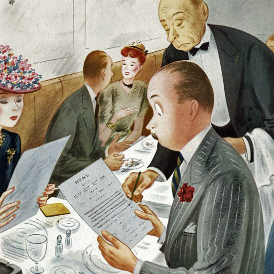 Constantin Alajalov The New Yorker 1945_07_14 Copyright crop | Best of 1940s Ad and Cover Art
