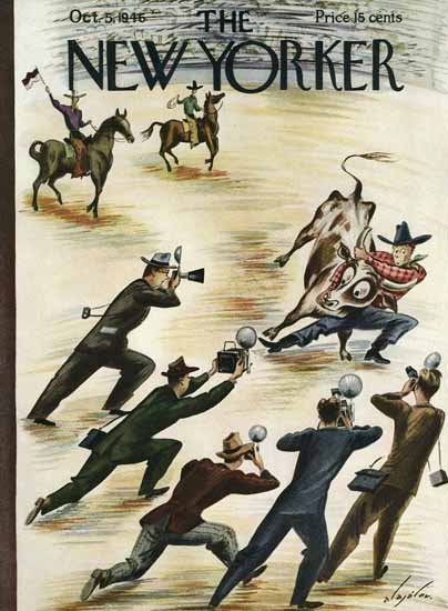 Constantin Alajalov The New Yorker 1946_10_05 Copyright | The New Yorker Graphic Art Covers 1946-1970