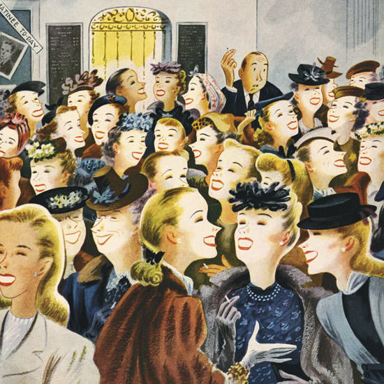 Constantin Alajalov The New Yorker 1947_03_08 Copyright crop | Best of Vintage Cover Art 1900-1970