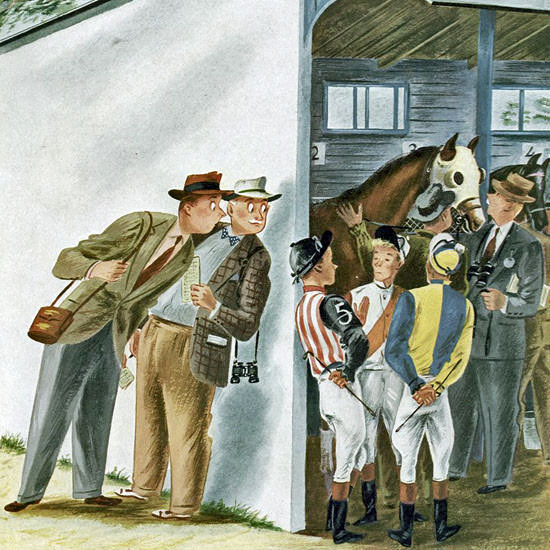 Constantin Alajalov The New Yorker 1947_05_31 Copyright crop | Best of Vintage Cover Art 1900-1970