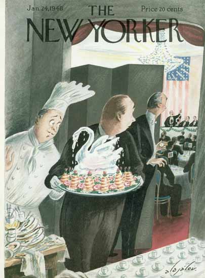 Constantin Alajalov The New Yorker 1948_01_24 Copyright | The New Yorker Graphic Art Covers 1946-1970