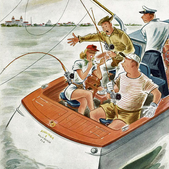 Constantin Alajalov The New Yorker 1949_01_08 Copyright crop | Best of Vintage Cover Art 1900-1970