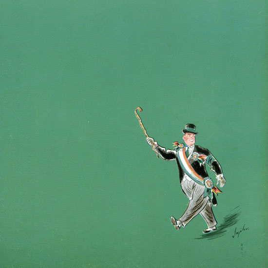 Constantin Alajalov The New Yorker 1949_03_19 Copyright crop | Best of 1940s Ad and Cover Art