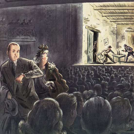 Constantin Alajalov The New Yorker 1949_03_26 Copyright crop | Best of 1940s Ad and Cover Art