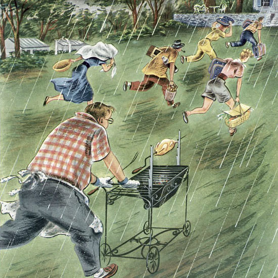 Constantin Alajalov The New Yorker 1949_08_20 Copyright crop | Best of Vintage Cover Art 1900-1970