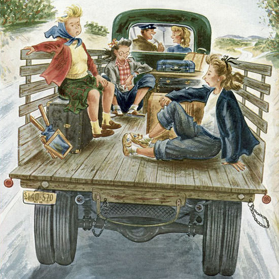 Constantin Alajalov The New Yorker 1950_07_08 Copyright crop | Best of Vintage Cover Art 1900-1970