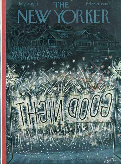Constantin Alajalov The New Yorker 1953_07_04 Copyright | The New Yorker Graphic Art Covers 1946-1970