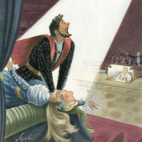 Constantin Alajalov The New Yorker 1953_12_05 Copyright crop | Best of 1950s Ad and Cover Art