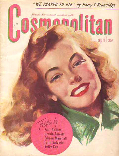 Cosmopolitan Magazine Copyright 1945 We Prayed To Die | Sex Appeal Vintage Ads and Covers 1891-1970