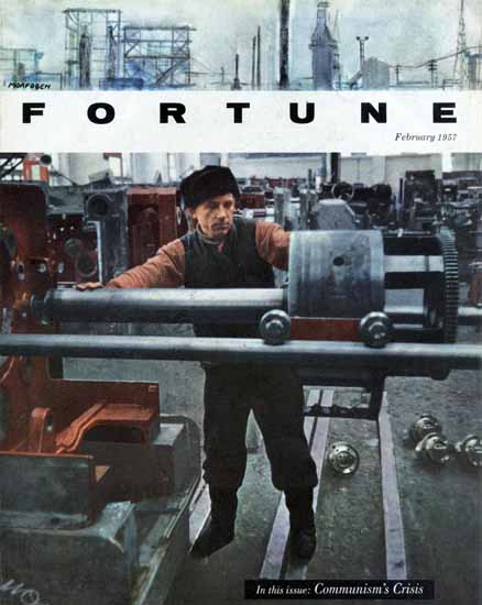 Crisis in Communism Fortune Magazine February 1957 Copyright | Fortune Magazine Graphic Art Covers 1930-1959