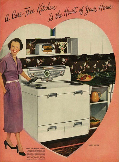 Crosley Electric CareFree Kitchen | Sex Appeal Vintage Ads and Covers 1891-1970