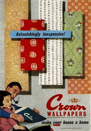 Crown Wallpapers 1955 Your House A Home | Sex Appeal Vintage Ads and Covers 1891-1970