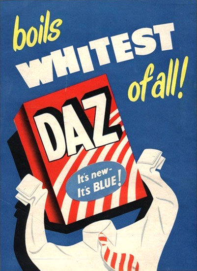 DAZ Laundry Detergent Boils Whitest Of All | Vintage Ad and Cover Art 1891-1970