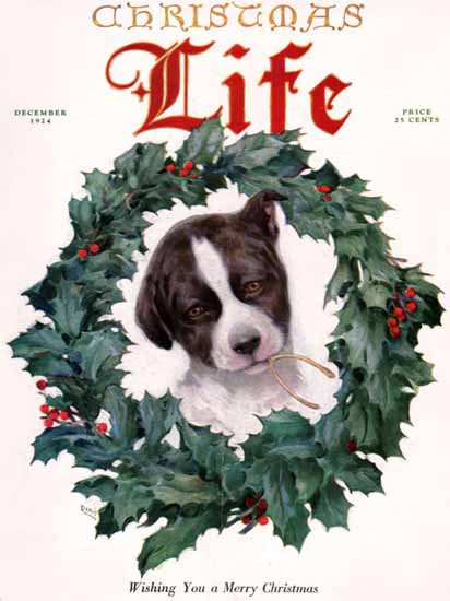Davis Life Humor Magazine 1924-12 Copyright | Life Magazine Graphic Art Covers 1891-1936
