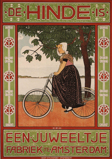 De Hinde Is Een Juweeltje Fabriek Te Amsterdam | Vintage Travel Posters 1891-1970