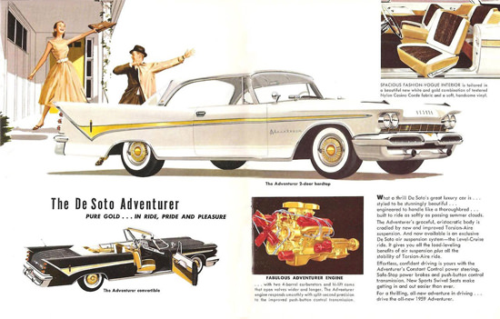 DeSoto Adventurer 2D HT Convertible 1959 | Vintage Cars 1891-1970