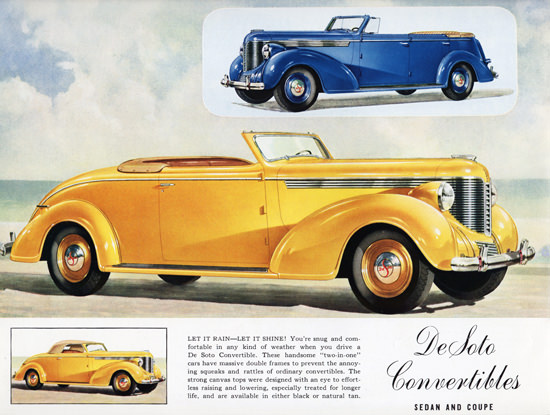 DeSoto Convertibles Let It Shine 1938 | Vintage Cars 1891-1970