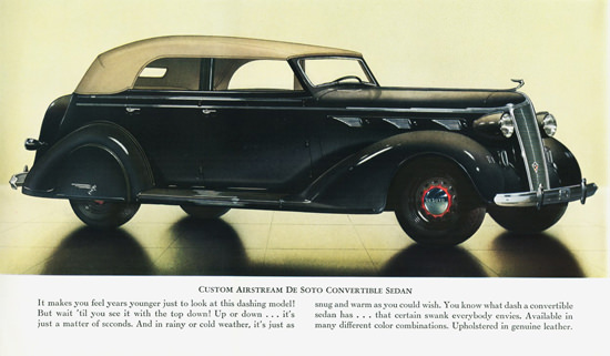 DeSoto Custom Airstream Conv Sedan 1936 | Vintage Cars 1891-1970