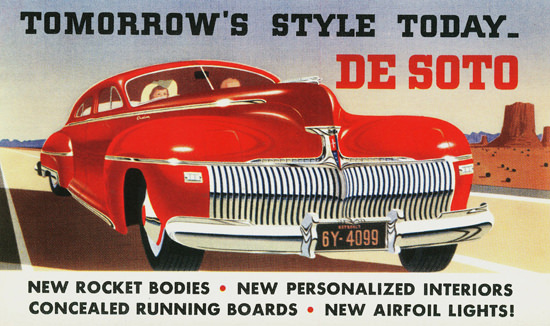 DeSoto Rocket Body 1942 | Vintage Cars 1891-1970