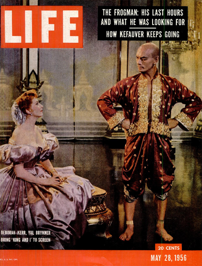Deborah Kerr and Yul Brynner 28 May 1956 Copyright Life Magazine | Life Magazine Color Photo Covers 1937-1970