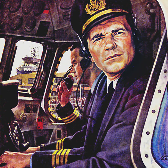 Detail Of American Airlines Your Flagship Confidence 1949 | Best of Vintage Ad Art 1891-1970