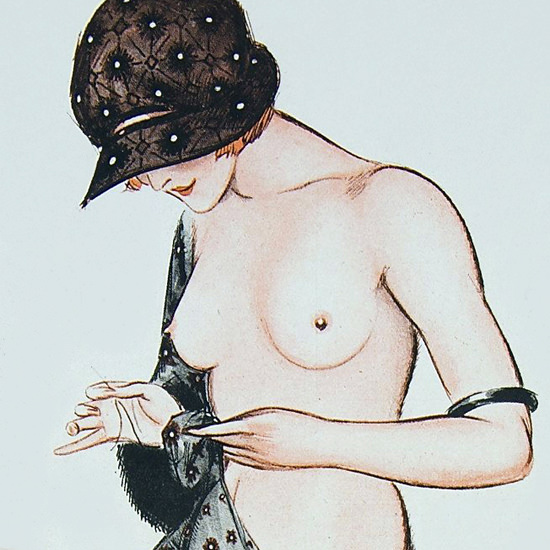 Detail Of Armand Vallee La Vie Parisienne 1921 De Fil en Aiguille page B | Best of Vintage Ad Art 1891-1970