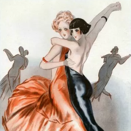 Detail Of Armand Vallee La Vie Parisienne 1931 Les Jeunes Filles Page | Best of 1930s Ad and Cover Art