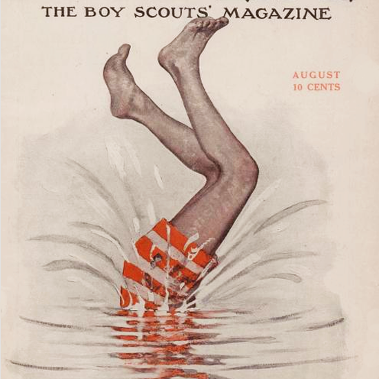 Detail Of Boys Life August 1915 Norman Rockwell | Best of Vintage Ad Art 1891-1970