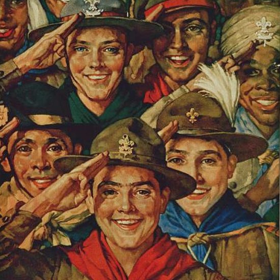Detail Of Boys Life February 1933 Norman Rockwell | Best of 1930s Ad and Cover Art
