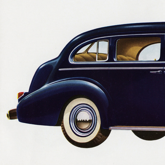 Detail Of Buick Limited 141 HP Model 90 Touring 1939 | Best of Vintage Ad Art 1891-1970