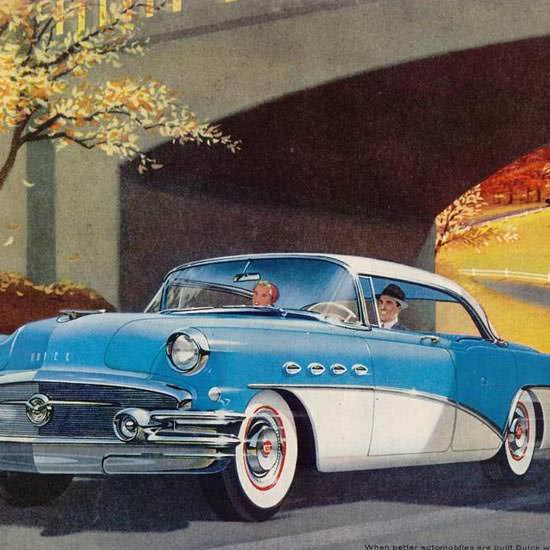 Detail Of Buick New Boulevard Ride 1956 | Best of Vintage Ad Art 1891-1970