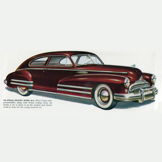 Detail Of Buick Special Sedanet Model 46 S 1948 | Best of 1940s Ad and Cover Art