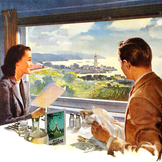Detail Of Canadian Pacific Picture Windows 1946 | Best of Vintage Ad Art 1891-1970
